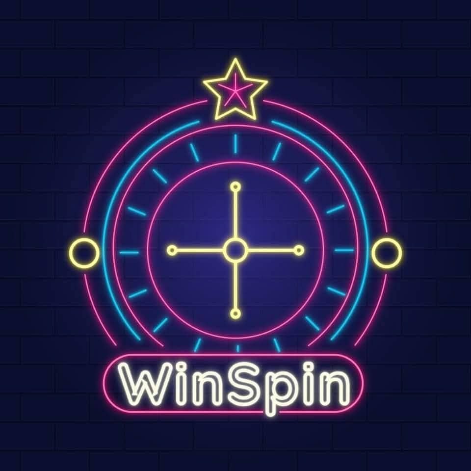 WinSpin neon roulette logo